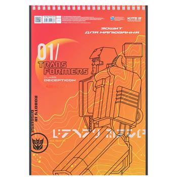 Тетрадь для рисования Kite Transformers А4 на спирали 30 листов в ассортименте - купить, цены на - фото 4