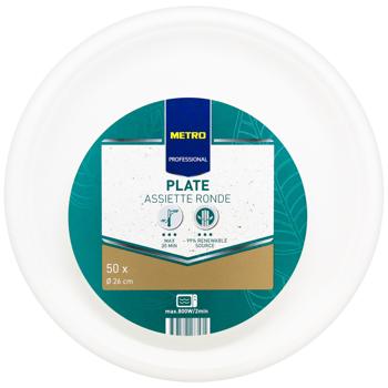 Тарілка Metro Professional кругла 26см 50шт - купити, ціни на METRO - фото 2