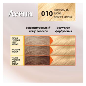 Крем-фарба для волосся стійка AVENA Blond Color 010 Натуральний блонд - купити, ціни на - фото 3