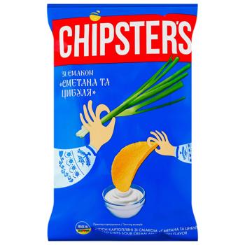 Chipster`s Potato Chips with Sour Cream with Herbs Flavor 60g - buy, prices for MegaMarket - photo 1