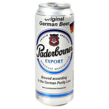 Пиво Paderborner Export світле 5,5% 0,5л