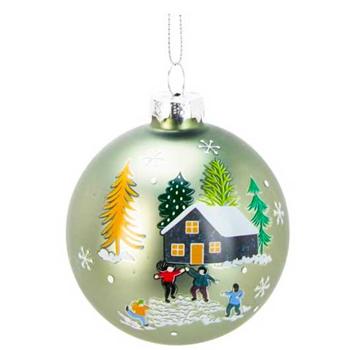 Koopman Houses Silver Christmas Tree Ball 8cm in assortment - buy, prices for Auchan - photo 5