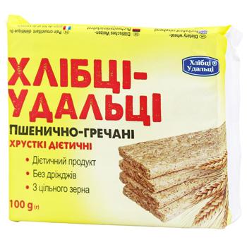 Khlibtsi-Udaltsi dietary wheat-buckwheat crispbread 100g - buy, prices for Tavria V - photo 1