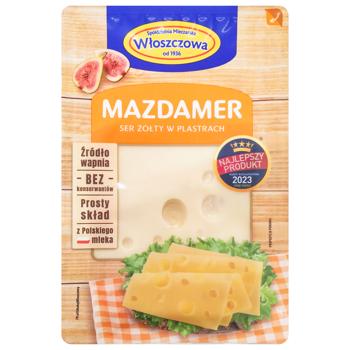Wloszczowski Sliced Maasdamer Cheese 45% 150g - buy, prices for ULTRAMARKET - photo 1