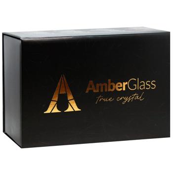 Набор бокалов Amber Glass Crystal Box №1 для виски 2шт 330мл - купить, цены на - фото 4