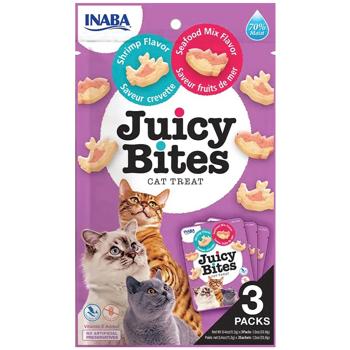 Ласощі для котів Inaba Juicy Bites з креветками та морепродуктами 3шт*11,3г - купити, ціни на КОСМОС - фото 1