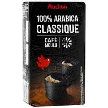 Кофе Auchan Arabica Classico молотый 250г - купить, цены на Auchan - фото 3