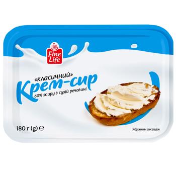 Крем-сир Fine Life Класичний 60% 180г