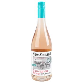 Вино Tainui Marlborough Sauvignon Rose розовое сухое 12,5% 0,75л - купить, цены на Идеал - фото 1