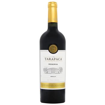 Tarapaca Merlot Reserva Red Dry Wine 14% 0.75l - buy, prices for MegaMarket - photo 1