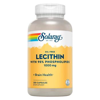 Solaray Oil-Free Soy Lecithin 1000mg 250 capsules