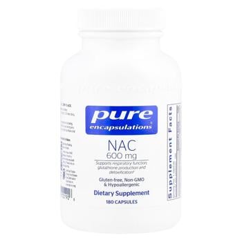 N-ацетил-L-цистеин Pure Encapsulations NAC 600мг 180 капсул