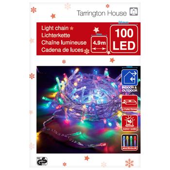 Tarrington House Multicolored Light Chain 100LED