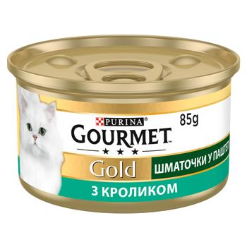 Корм вологий Gourmet Gold з кроликом для котів 85г - купити, ціни на MasterZoo - фото 2