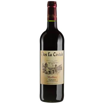 Вино Clos La Coutale Cahors красное сухое 13,5% 0,75л - купить, цены на Эпицентр FOOD - фото 1