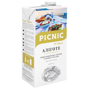 Picnic Greek  Aligote Still White Dry Wine 9.5-14% 1l - buy, prices for Ideal - photo 1