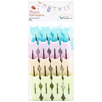 Набір прищіпок Кошеня 16шт 168 И083 - купити, ціни на КОСМОС - фото 1