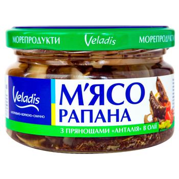 Рапаны Veladis с пряностями в масле 200г - купить, цены на Auchan - фото 1