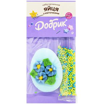 Dobryk Eggs with Flowers Easter Set of Confectionery Decorations with Sprinkles - buy, prices for Auchan - photo 4