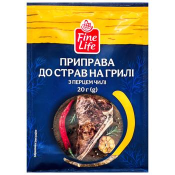 Fine Life Seasoning for Grill with Chili Pepper 20g - buy, prices for METRO - photo 1