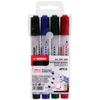 Norma Whiteboard Marker 4pcs