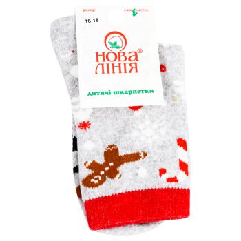 Nova Liniya Children's Socks Size 16-18, 20-22 - buy, prices for Auchan - photo 1