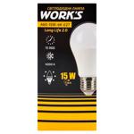 Work's Long-Life LED Lamp A60 15W 4K E27