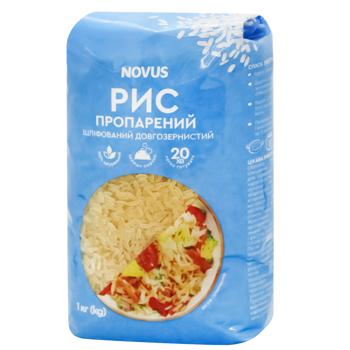 Рис Novus длиннозерный пропаренный 1кг - купить, цены на NOVUS - фото 2