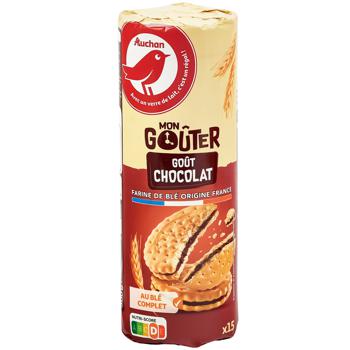 Auchan Cookies with Chocolate 300g - buy, prices for - photo 1