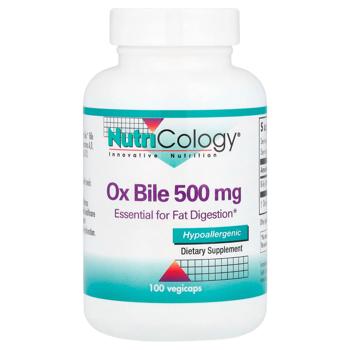Экстракт бычьей желчи Nutricology 500мг 100 капсул - купить, цены на Biotus - фото 1