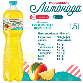 Morshynska Lemonadа Tropical Fruit Flavored Non-Carbonated Drink 1.5l - buy, prices for METRO - photo 5