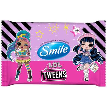 Салфетки влажные Smile L.O.L Surprise! Tweens 24шт - купить, цены на Auchan - фото 3