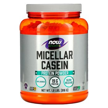 Міцелярний казеїн, Micellar Casein, Now Foods, Sports,без ароматизаторів, 816 г - купити, ціни на Біотус - фото 1