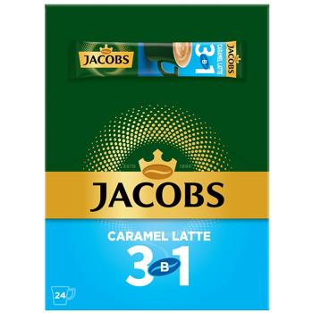 Напій кавовий Jacobs Caramel Latte 3в1 12,3г*24шт