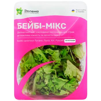 Мікс зелені свіжої Бейбі-мікс ЗЕЛЕНА 125 г - купити, ціни на WINETIME - фото 1
