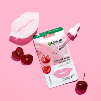 Маска Garnier Skin Naturals для зволожження та відновлення сухої шкіри губ тканинна 6г - купити, ціни на Auchan - фото 2