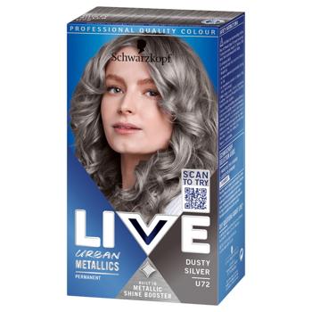 Schwarzkopf Live Urban Metallics U72 Dusty Silver Hair Dye - buy, prices for Ideal - photo 3
