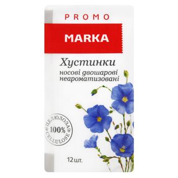 Платки носовые Marka Promo белые трехслойные 12шт - купить, цены на NOVUS - фото 2