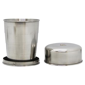 Line Art Nebraska Silver Folding Glass 280ml - buy, prices for MegaMarket - photo 1