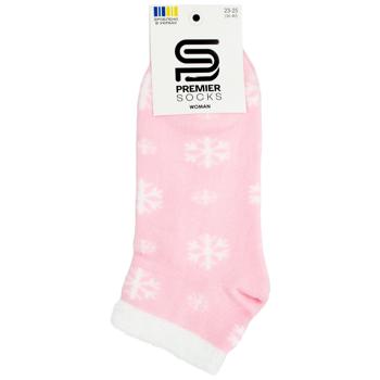 Premier Socks Snowflakes Women's Low Cut Terry Socks s.23-25 Pink - buy, prices for EKO Market - photo 1