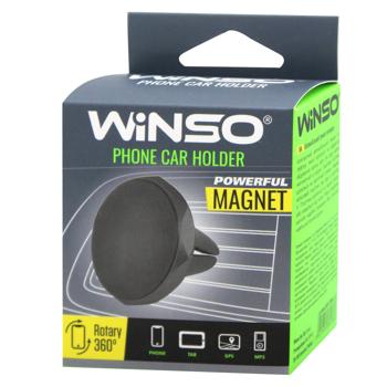 Держатель для телефона автомобильный Winso магнитный на дефлектор