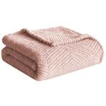 Плед Actuel Peach смужка фліс 130х170см