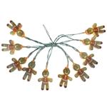 Гирлянда Actuel Пряничные человечки 10LED желтая на батарейках 1,65м