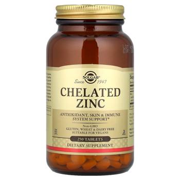 Solgar Chelated Zinc 22mg 250 tablets - buy, prices for Biotus - photo 1