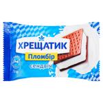 Морозиво Хрещатик пломбір на печиві з какао 75г