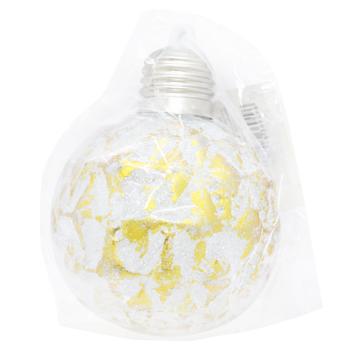 Gold Textured Christmas Ball with Lighting 8cm - buy, prices for Tavria V - photo 1