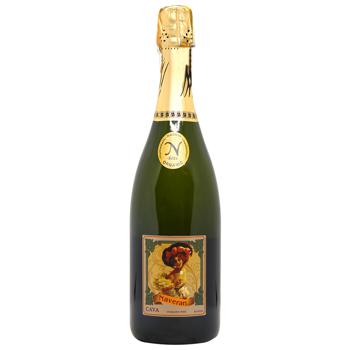 Вино ігристе Naveran Brut Vintage біле брют 11,5% 0,75л - купити, ціни на AlcoHub - фото 1