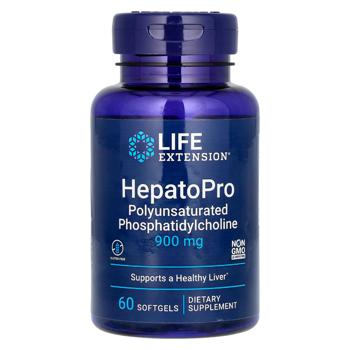 Фосфатидилхолин Life Extension HepatoPro 900мг 60 гелевих капсул - купить, цены на Biotus - фото 1