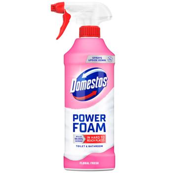 Domestos Floral Fresh Toilet and Bathroom Power Foam 435ml
