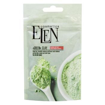 Elen Cosmetics Burdock and Arnica Extract Green Clay 40g - buy, prices for MegaMarket - photo 1